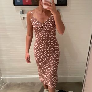 Abercrombie polka dot midi dress